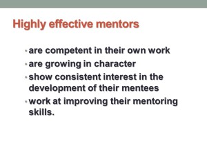 Highly Effective Mentors